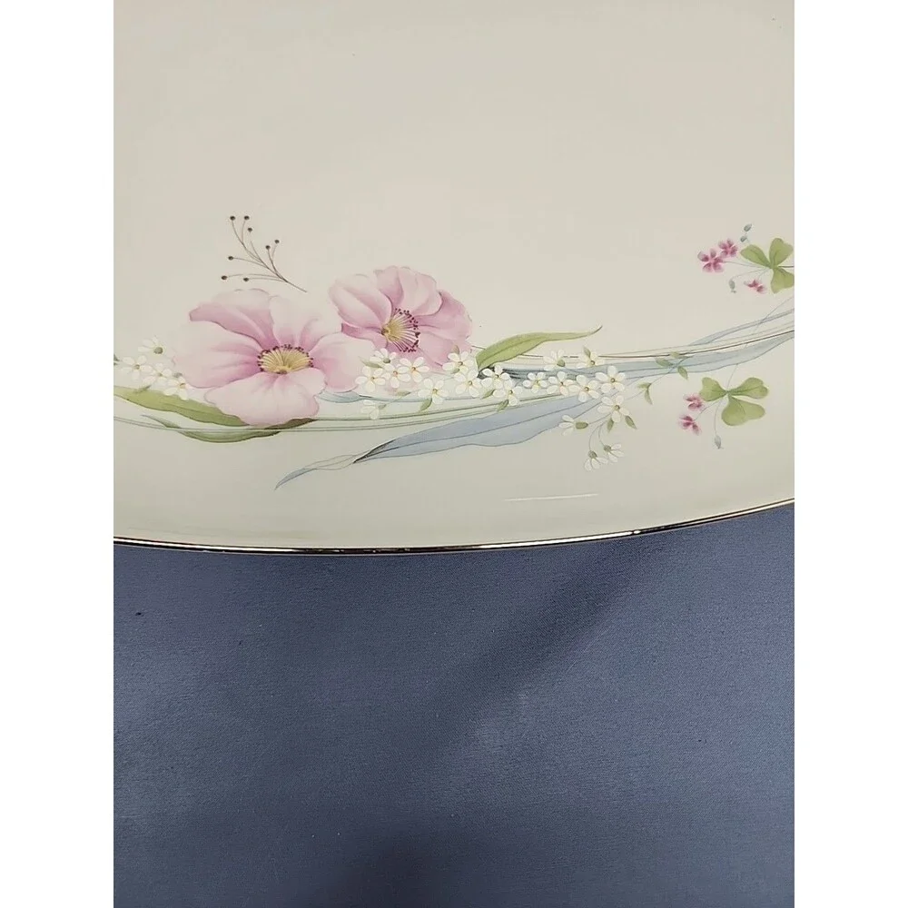 Vintage 90's Mikasa Pretty Bouquet Serving Platter 15.25